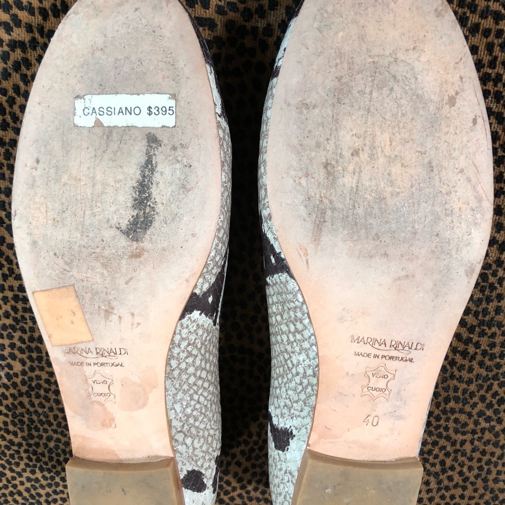 Gorgeous Python print Marina Rinaldi flats! - Picture 13 of 16